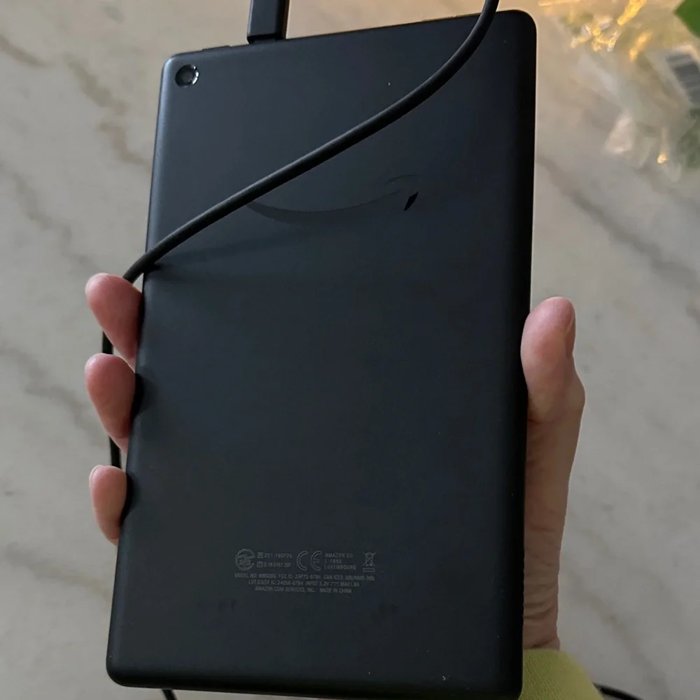 Amazon Fire tablet w/ charger
